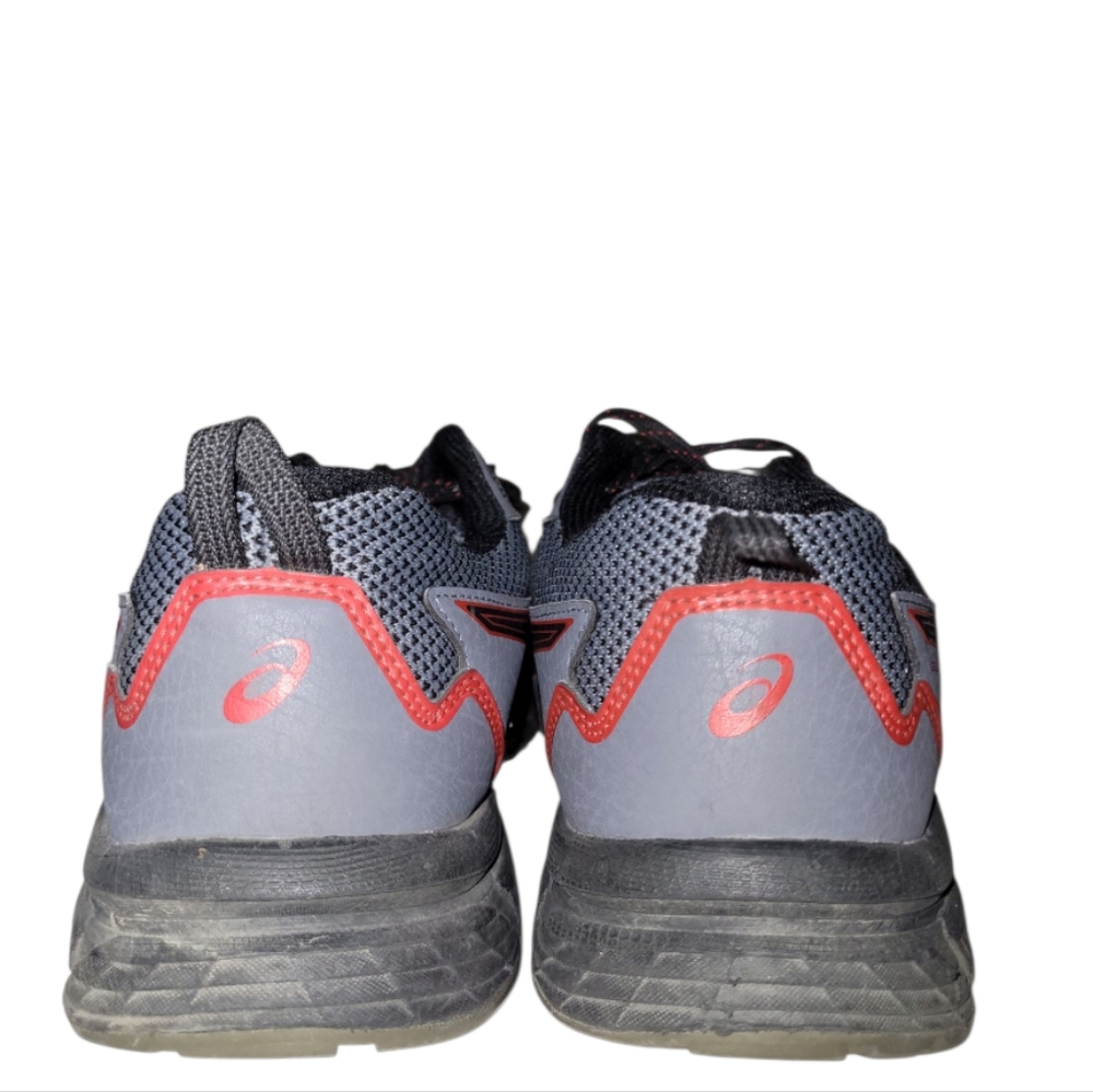 Asics GEL Venture 8 Trail Running shoes, Grey/Red/Black, 101B396, Men's sz 10.5 - Picture 6 of 14